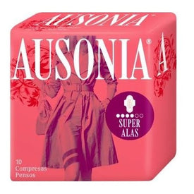 Ausonia Compresa Super con Alas 12 uds