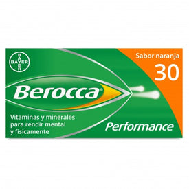 Berocca Performance Naranja 30 Comprimidos Efervescentes