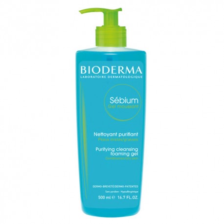 Bioderma Sebium Gel Espumoso Limpiador Purificante 500 ml