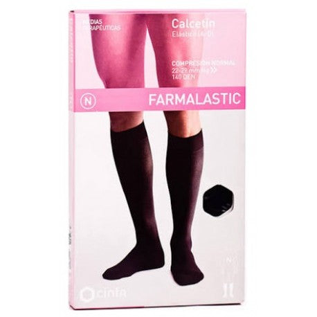 Farmalastic Calcetín Compresión Normal Negro Talla P