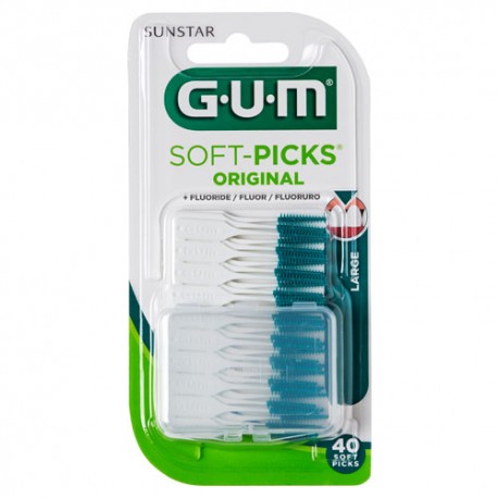 Gum Cepillo Interdental Soft-Picks Original Largo 40 unidanes.
