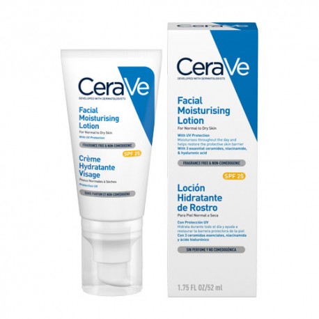 CeraVe Loción Hidratante Facial SPF 25 52 ml