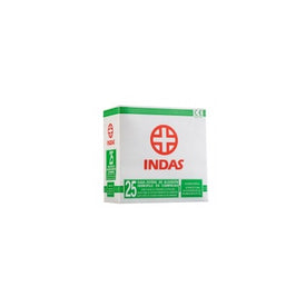 Indas Gasa Algodón en Compresas Estéril 25 Unidades