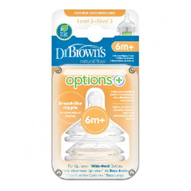 Dr. Brown's Tetina Options+ nivel 3 Boca Ancha (+6meses) 2 uds.