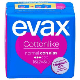 Evax Cottonlike  con Alas Normal 16uds
