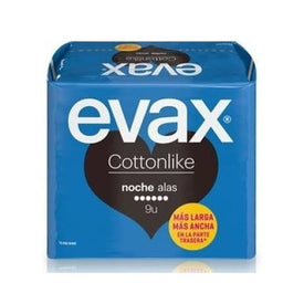 Evax Cottonlike con Alas Noche 9uds