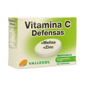 Vallesol Vitamina C+ Melisa+ Zinc 24 Cápsulas
