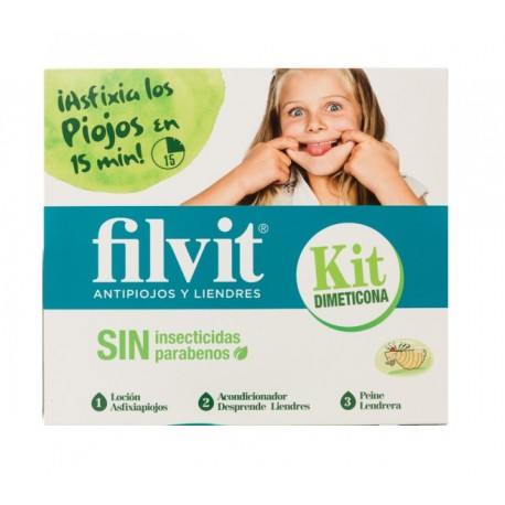 Filvit Kit Dimeticona Antipiojos y Liendres