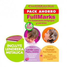 FullMarks Kit Tratamiento Antipiojos y Liendres Loción + Champú