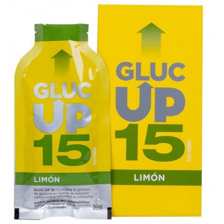 Gluc Up Limón 15 Gramos de Glucosa x 5 Sticks 30ml