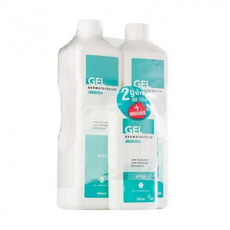 Inibsa Pack Gel Dermatológico 2x1000ml + Gel 200ml