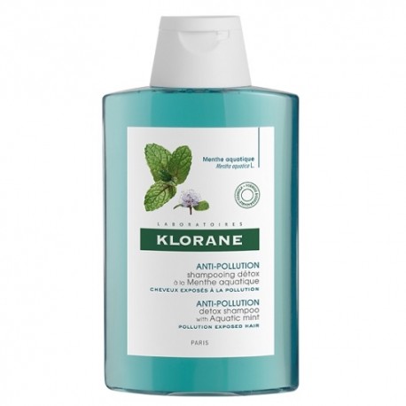 Klorane Champú Anti-Polución Menta Acuática 400ml