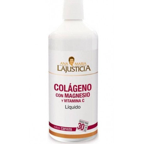 Lajusticia Colágeno con Magnesio y Vit. C  1000ml Sabor Cereza