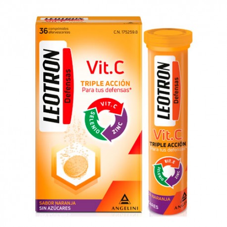 Leotron Vitamina C 36 comprimidos efervescentes