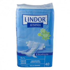 Lindor Pañal Elástico Grande Super Noche 2x40uds