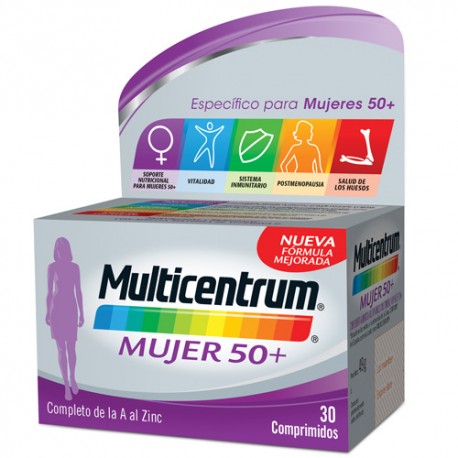Multicentrum Mujer 50+ 30 Comprimidos