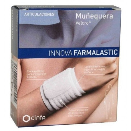 Farmalastic Innova Muñequera Velcro Color Beige Talla P/M