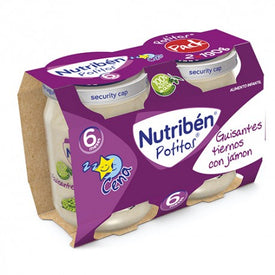 Nutribén Bipack Potitos Guisantes con Jamón 2x190gr