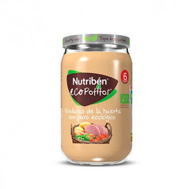 Nutribén EcoPotitos Verduras de la huerta y Pavo 235g.