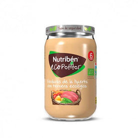 Nutribén Potito EcoPotitos Delicias de Verduras y Ternera 235g.