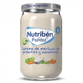 Nutribén Potito Merluza Guisantes y Zanahoria 235g