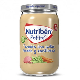 Nutribén Potito Ternera Judías Verdes y Zanahoria 235g