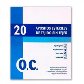 Oc Compresa Estéril Tejido Sin Tejer 7,5x7,5 20 Unidades