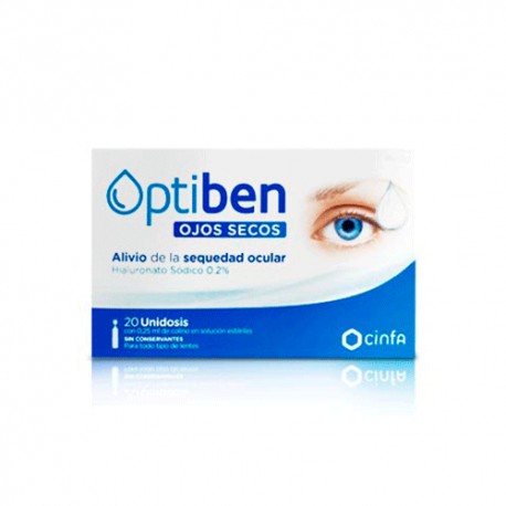 Optiben Ojos Secos 20 Unidades