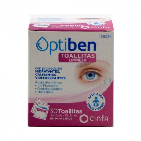 Optiben Toallitas Oculares 30uds