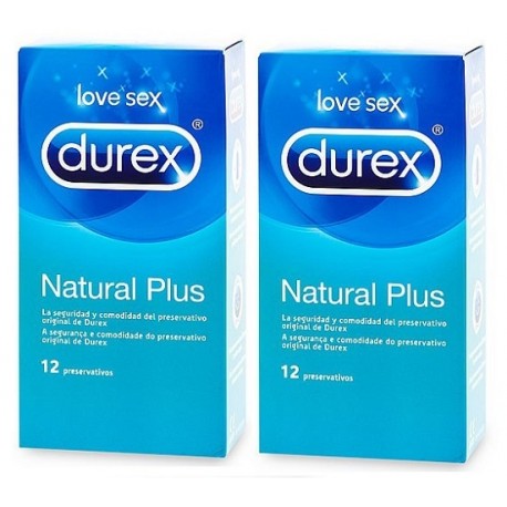 Durex Preservativos Natural Plus Duplo 2 x 12uds