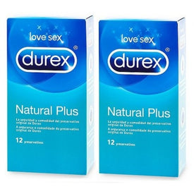 Durex Preservativos Natural Plus Duplo 2 x 12uds
