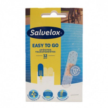 Salvelox Easy To Go Apósitos Transparentes 12 Unidades