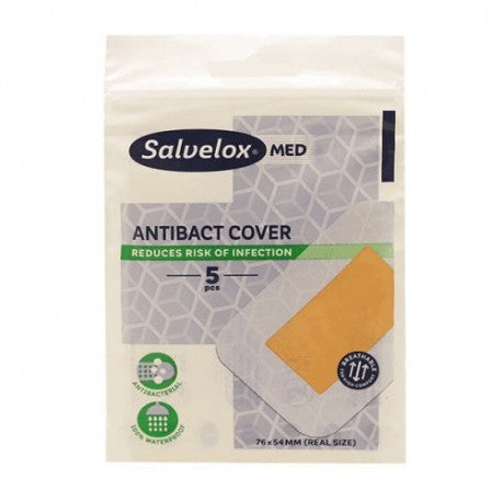 Salvelox Maxi Cover Antibacterias 76x54 mm 5 Uds