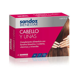 Sandoz Bienestar cabello y Uñas 30 Cápsulas