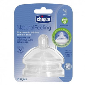 Chicco Natural Feeling Tetina Flujo Regulable 4m+ 2 uds