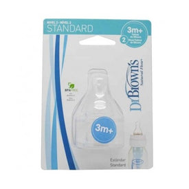 Dr. Brown's Tetina Nivel 2 Estándar +3meses 2 unidades