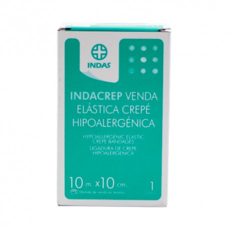 Indas Venda Elástica Hipoalergénica Indacrep 10m X 10cm