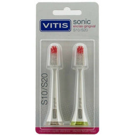 Vitis Sonic Recambio Cabezal Encías Gingival Cepillo S10/S20 2uds