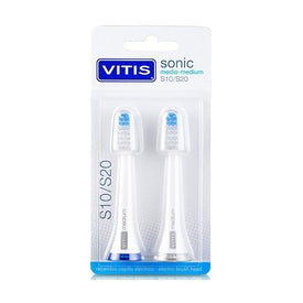 Vitis Sonic Recambio Cabezal Medio Cepillo S10/S20 2uds